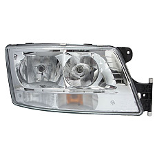 Farul departe R 2*H7 2*LED PY21W manual with daytime running light insert colour chromium plated fits MAN TGX I 0916 0921 ZKW 64006 00095