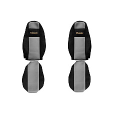 Husa scaun Huse pentru scaune Classic gri material velours serie CLASSIC scaune cu tetiere integrate VOLVO FH4 F-CORE F-CORE PS32 GRAY