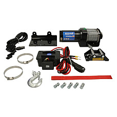 Troliu ATV ATV and quad winches towed weight 1134kg 09HP voltage 12V reduction 153:1 rope type steel 10m brake type automatic HUSAR WINCH BST2500LBS