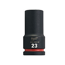 "Tubulare si accesorii Socket impact Hexagonal 3/4"" metric size: 23 mm" MILWAUKEE 4932480382