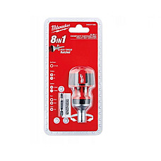 Surubelnite, biti Bit holder with handle / Screwdriver ratchet flat / Phillips / TORX screwdriver size mm: 5 65 mm size: PH1PH2PZ1PZ2T15 short handle: anti-slip / ergonomic with bits MILWAUKEE 4932471868
