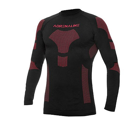 Lenjerie de corp termo-activ Thermoactive t-shirt ADRENALINE FROST colour neagra/red size S warming ADRENALINE A1128/19/10/S
