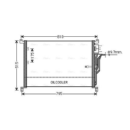 Condensator, climatizare A/C condenser AUDI A8 D3 2.8-6.0 10.02-07.10 AVA COOLING AI5301 AVA