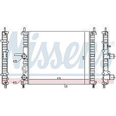 Radiator, racire motor Radiator motor  FIAT MULTIPLA 1.6/1.6ALK/1.6CNG -06.10 NISSENS NIS 617878