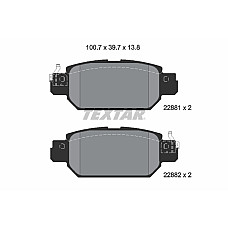 Set placute de frana TEXTAR 2288101
