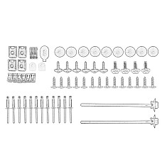 Suport, bara protectie Set de montaj bara de protectie Fata CITROEN BERLINGO BERLINGO MULTISPACE BERLINGO/MINIVAN PEUGEOT PARTNER PARTNER TEPEE PARTNER/MINIVAN 1.2-Electric 07.96- OE PEUGEOT 1649384380