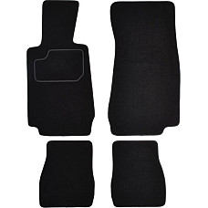 Covoras podea textil Floor mats Velours 4 pcs front/rear set colour neagra BMW 3 E30 12.85-11.93 Cabriolet MAMMOOTH MMT A041 BM35 PRM 01