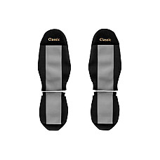 Husa scaun Huse pentru scaune Classic gri material velours serie CLASSIC centura de siguranta a pasagerului asamblata in afara scaunului centura de siguranta a soferului asamblata in afara scaunului scaune F-CORE F-CORE PS12 GRAY