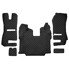Covor compartiment picioare F-CORE pe intregul etaj scaun pasager convertibil cantitate in set 5 szt. material - piele matlasata eko culoare - negru Scaune RECARO transmisie automata  SCANIA PGRT 01.12- F-CORE F-CORE FL53 BLACK