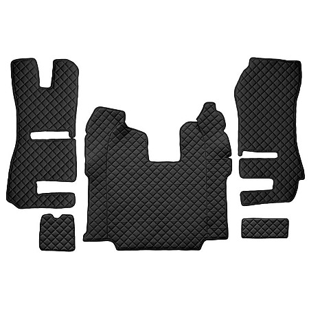 Covor compartiment picioare F-CORE pe intregul etaj scaun pasager convertibil cantitate in set 5 szt. material - piele matlasata eko culoare - negru Scaune RECARO transmisie automata  SCANIA PGRT 01.12- F-CORE F-CORE FL53 BLACK