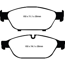Set placute frana,frana disc Brake pads - tuning Yellow Stuff road approval front AUDI A6 C6 A6 C7 A7 A8 D3 A8 D4 2.0-4.2D 08.03-09.18 EBC POLSKA DP42086R