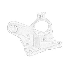 Suport punte Driveshaft support no bearing with pad CITROEN C5 III PEUGEOT 407 508 I 2.0D/2.0DH 04.09- OE PEUGEOT 9675813880