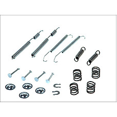 Set accesorii, saboti frana parcare Set de montaj pantofi de frana AKEBONO MITSUBISHI CARISMA COLT IV COLT V GALANT VI GALANT VII GALANT VIII LANCER III LANCER V LANCER VI SPACE RUNNER 1.3-2.0D 11.87-06.06 QUICK BRAKE QB105-0760
