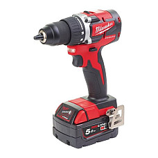 Surubelnita burghiu Drill-screwdriver power supply: battery-powered type: pistol set of M18 CBLDD-502C 15-13mm voltage: 18V maximum torque: 60Nm number of batteries: 2 5 Ah Li-Ion MILWAUKEE 4933464556