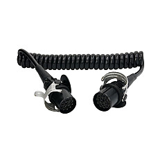 Cablu infasurat Sirma electrica spiralata lungime de lucru 35m EN with Littelfuse plugs numar pini: 15 numar cabluri: 12x15+3x25mm ADR TRUCKLIGHT EC-15-ADR-3.5M-LF