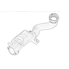 Furtun ear supraalimentare Intercooler furtun ALFA ROMEO GIULIETTA 2.0D 04.10-12.20 OE FIAT 50520796