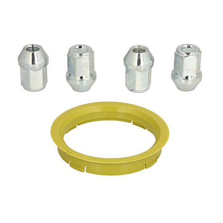 Trusa de montare a jantei de aliaj Fitting kit FZ24 74.1-66.1 N D2 60 cone M12x125 1 kit / 1 wheel - 4 holes ITWHEELS ITW49057