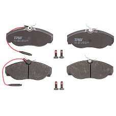 Set placute de frana Fata cu suplimente cu suruburi de ghidare a etrierului de frana CITROEN JUMPER FIAT DUCATO PEUGEOT BOXER 1.9D-2.8D 02.94- TRW AUTOMOTIVE GDB1105