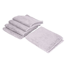 Microfibre Microfibra gramaj: 380g/m culoare: gri in set 5 buc lungime 40 cm x latime 40 cm x grosime 11 mmaplicatie extern interior destinat pentru pentru lustruire pentru uscare KAJA KJA CW 8159