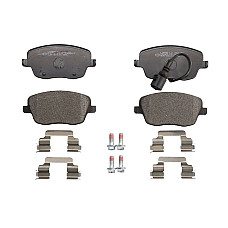 Set placute de frana Fata cu senzor de uzura integrat cu suplimente SEAT IBIZA III SKODA FABIA I FABIA II ROOMSTER ROOMSTER PRAKTIK VW POLO 1.2-2.0 12.99-05.15 BRECK 23581 00 702 10