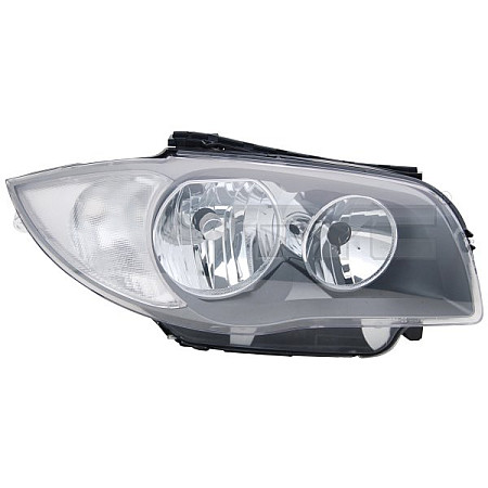 Far Lampa frontala Stanga H7/H7 electric fara motoras culoare insert: negru BMW 1 E81 1 E82 1 E87 1 E88 01.07-03.09 TYC TYC 20-0650-15-2