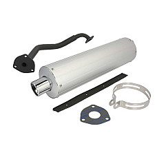Toba esapament finala Exhaust system muffler ALUMINUM GY6 125 CHINSKI SKUTER/MOPED/MOTOROWER/ATV 4T INPARTS IP000604
