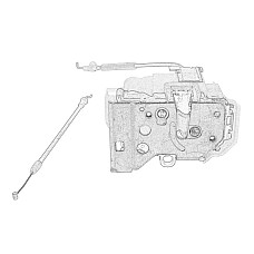 Incuietoare usa Fata Dreapta controlat de la distanta fara o super blocare FIAT DOBLO OPEL COMBO/MINIVAN 03.01- OE FIAT 51975079