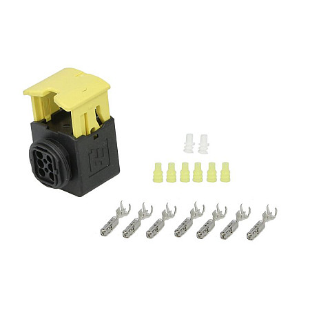 Set carcasa stecher Wire plug 1-15mm clamped number of pins: 6 plug shape: rectangular HDSCS HERTH+BUSS PARTI ELECTRICE 50391352