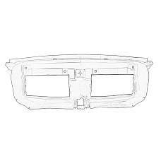 Spoiler,grila radiator Air flow control module BMW X1 E84 09.09-06.15 OE BMW 51 64 2 990 178