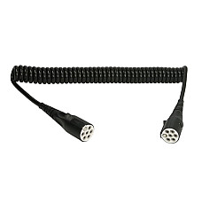 Cablu infasurat Spiral electric wire polyurethane max length 4m with male plugs number of pins: 7 plug type: S 24V no of lines: 1x15+6x1mm coated plugs type S EURO 5 PHILLIPS D262-01-040-1001