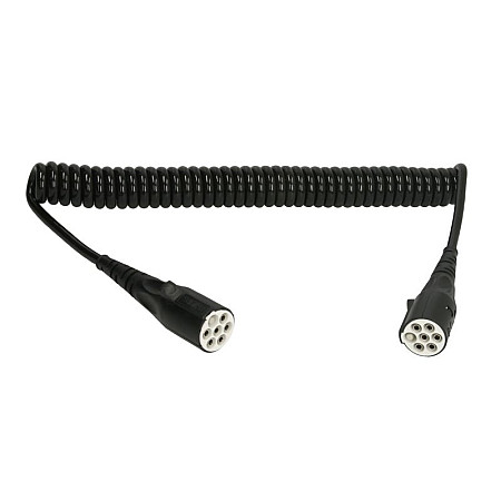 Cablu infasurat Spiral electric wire polyurethane max length 4m with male plugs number of pins: 7 plug type: S 24V no of lines: 1x15+6x1mm coated plugs type S EURO 5 PHILLIPS D262-01-040-1001