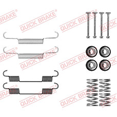 Set accesorii, saboti frana parcare Set de montaj pantofi de frana AKEBONO NISSAN MURANO I 3.5 08.03-09.08 QUICK BRAKE QB105-0897