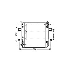 Radiator, racire motor Radiator motor camion stivuitor fara cadru  NISSAN D01 H20/TD27 HIGHWAY 10137001HW