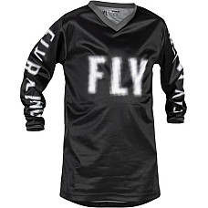 Camasa off-road T-shirt off road FLY RACING YOUTH F-16 colour neagra/white size YL FLY FLY 376-222YL
