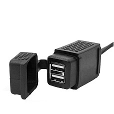 Adaptor, bricheta USB socket DC 12-24V DC 5V/3.1A Motorcycle cable length: 2 m 4 RIDE ERCL-MUS08