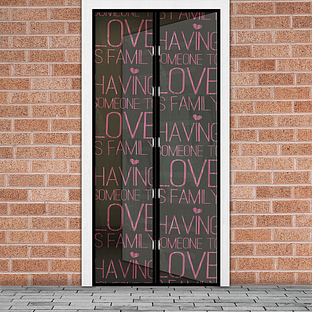 Perdea anti-tantari pt. usi cu inchidere magnetica, 100 x 210 cm - Love