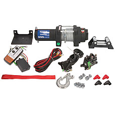 Troliu ATV ATV and quad winches BST S 3000lbs towed weight 1589kg 15HP voltage 12V reduction 191:1 rope type steel 12m brake type automatic HUSAR WINCH BSTS3500LBS