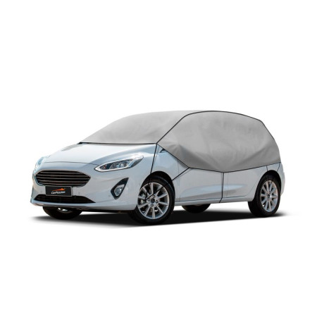 Prelate de protecie Half-tarpaulin for road vehicle Half all-year resistant to weather conditions three-ply with UV-layer colour: grey size: hatchback kombi CARPASSION MMT CP10017 S/M