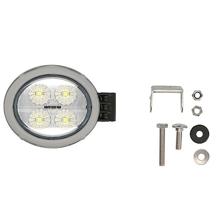 Lumina de lucru Work light LED 12/24V 18W 2000lm number of diodes: 4 length: 120mm height: 104mm depth: 81mm alloy housing light distribution angle 60 degree plastic frame side fitting with Deutsch conne WESEM CRV2C.56147.02
