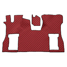 Covor compartiment picioare F-CORE pe intregul etaj scaun pneumatic pentru pasageri cantitate in set 2 szt. material - piele matlasata eko culoare - rosu SCANIA LPGRS 09.16- F-CORE F-CORE FL38 RED