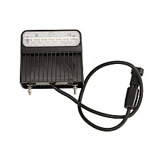 Iluminare numar de circulatie Licence plate lighting REGPOINT II LED 12 24V 83x45x100mm hose length 500mm connector SUPERSEAL ASPOCK A36 3867 004