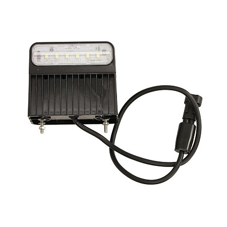 Iluminare numar de circulatie Licence plate lighting REGPOINT II LED 12 24V 83x45x100mm hose length 500mm connector SUPERSEAL ASPOCK A36 3867 004