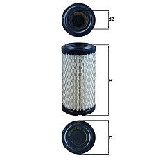 Filtru aer AIXAM CROSSLINE 0.5 01.12-12.16 KNECHT LX2908