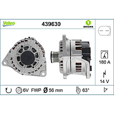Alternator 14V 180A IVECO DAILY IV DAILY V DAILY VI CITROEN JUMPER FIAT DUCATO PEUGEOT BOXER 3.0CNG/3.0D 04.06- VALEO VAL439630