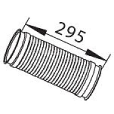 Racord evacuare Conducta de legatura de evacuare lungime:295mm SCANIA 4 PGRT DC11.01-DT12.06 05.95- DINEX DIN68092