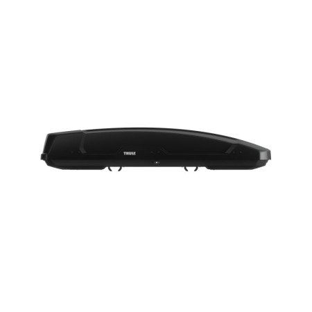 Cutie pavilion Roof box Force XT Alpine way of opening: from both sides colour: neagra matte capacity: 420 l 230x70x425 cm 3-5/3-4 payload: 75 kg weight: 194 kg. THULE 6974 adapter required for SlideBar b THULE THU 635500