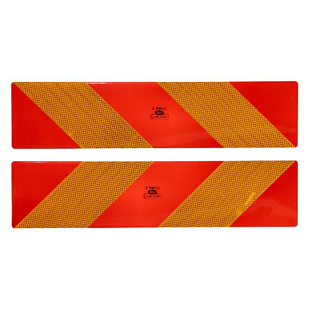 Semn de avertizare Warning/information board rear 2pcs 130mm x 565mm CARGOPARTS CARGO-AER5/RR