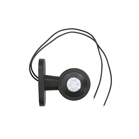Lampa gabarit a fost condus lampa de pozitie de drept pe bratul scurt alb-rosu 12-24V WAS 134P W21.1
