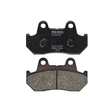 Placute de frana inferior/spate, utilizare: route, material: platinum-P, 90x49x10,5mm HONDA CB, CBX, CMX, CX, FT, GL, NS, VF, VT, XBR, XL, XLV 400-1500 1981-2000 FERODO FDB244P