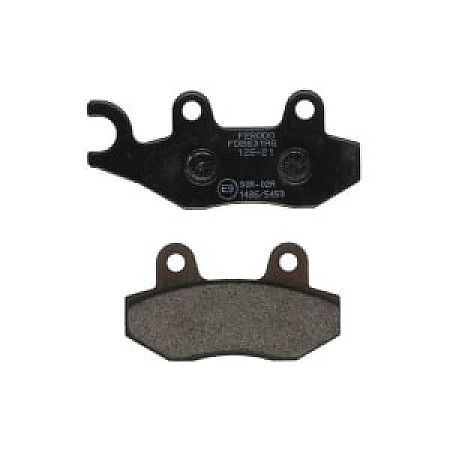 Placute de frana spate, utilizare: road-small motorcycle/scooters, material: argento-AG, 96,8x42,2x7,6mm BENELLI CAFFENERO; CAGIVA CANYON, ELEFANT, GRAN CANYON, NAVIGATOR 50-1200 1989-2015 FERODO FDB631AG